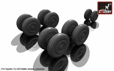 Aircraft Wheels sets Tupolev Tu-128 wheels scale 1/72 Armory AW72041