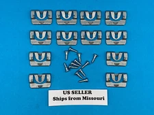 1970 -1980's Chevy GM Windshield Window Moulding Clip 9808241 (PACK 12) w/ Screw