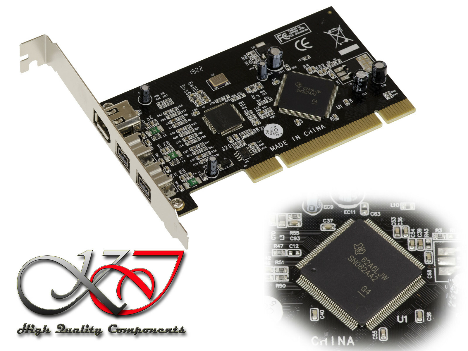 Pci Firewire 400 Card Ieee1394a Texas Instruments Ti Single Chipset Computers N For Sale Online Ebay
