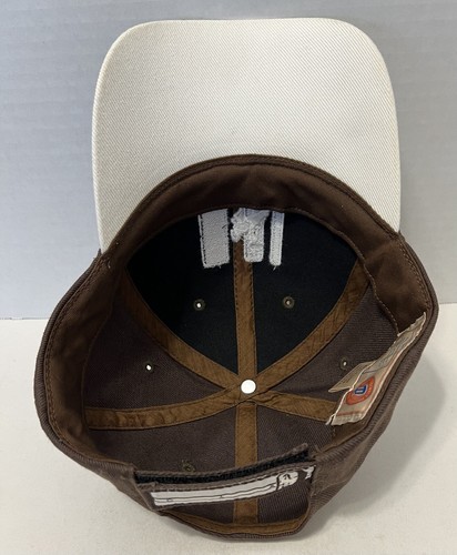 Wyoming Cowboys VTG Hat OSFA Brown White Embroidered Logo College Football - Picture 8 of 9