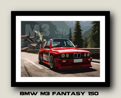 BMW M3 - 40 different CAR POSTER PRINT IMAGE A3 A4 or DIGITAL E30 E46 E36 E90 E9 - Picture 81 of 134