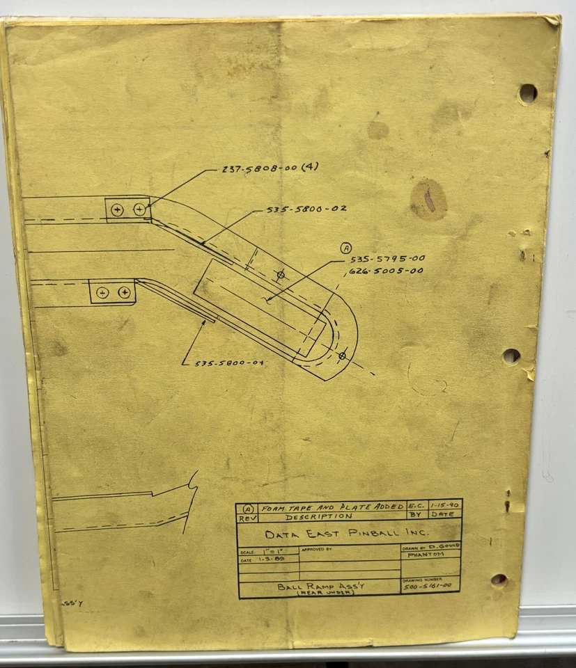 ORIGINAL-DATA EAST-THE PHANTOM OF THE OPERA-OWNERS MANUAL - Image 3 of 3