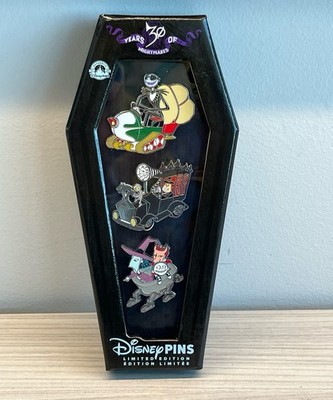 Disney Nightmare Before Christmas 4250 LIMITED EDITION 3 Pin Set 30 Years - NEW