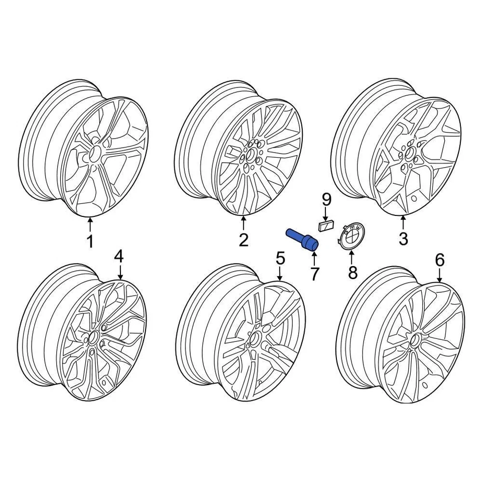For BMW Z4 2003-2016 BMW 36136781150 Wheel Lug Bolt - Image 2 of 4