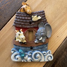 Noah  s Ark Single Light Switch Plate Cover 3D Resin 1996