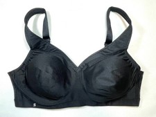 NWOT Glamorise Women's 40C Plus Size Magic Lift Seamless Sport Bra 1006 Black