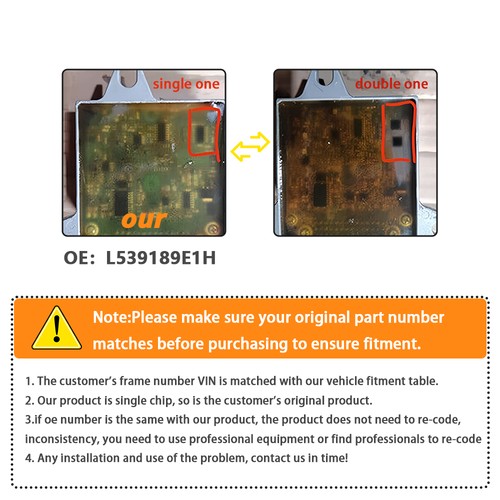 For 2010-2011 Mazda 3 2.0L 2.5L TCM TCU Transmission Control Module L539189E1H - Picture 2 of 16