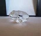 Steuben Crystal Frog Signed Shape 5510 Lloyd Atkins 1974 Glass Figurine