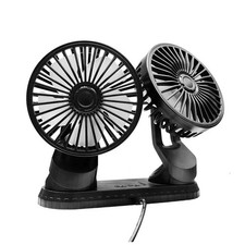 Ventilatore per Auto, Ventola di Raffreddamento USB A Doppia Testa Regolabi1972