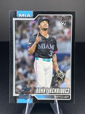 2026 Topps Series 1 Ronny Henriquez - Black Border 26/75 - Miami Marlins SP