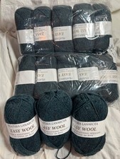 Filatura Lanarota Easy Wool Yarn Heather Peacock Lot of 13 145 yds each) #670