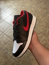 Nike Jordan 1 Low White Toe GS 2022 (553560-063) Grade School Size 7y Brand New