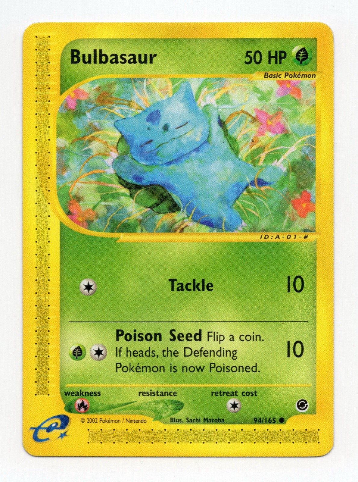 Pokémon TCG Bulbasaur Expedition Common Card 94/165 2002 NM