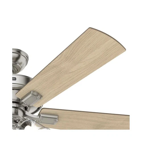Hunter Fan Crestfield Ceiling Fan 52In Nickel Bleached Grey Pine - Picture 8 of 8