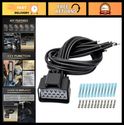 Heated Cooled Seat Wiring Kit, 12 Leads Connector, Fits 2003-2019 Ford F150 F250
