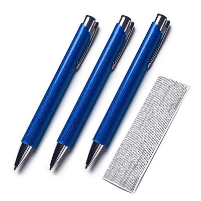 3 x Spicker Kuli Stift Schummel Kugelschreiber mit Spickzettel für Prüfungen