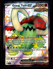 Great Tusk ex SVP72 - Pokemon Scarlatto e Viola Nero Sta quasi nuovo TCG Pokemon 0104#269