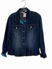 Chicos Size 12/14 Denim Pre-Owned Jacket- Ladies