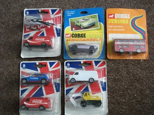 8 x Vintage Corgi Juniors Vehicles 1970 to 1981 New on Cards see description
