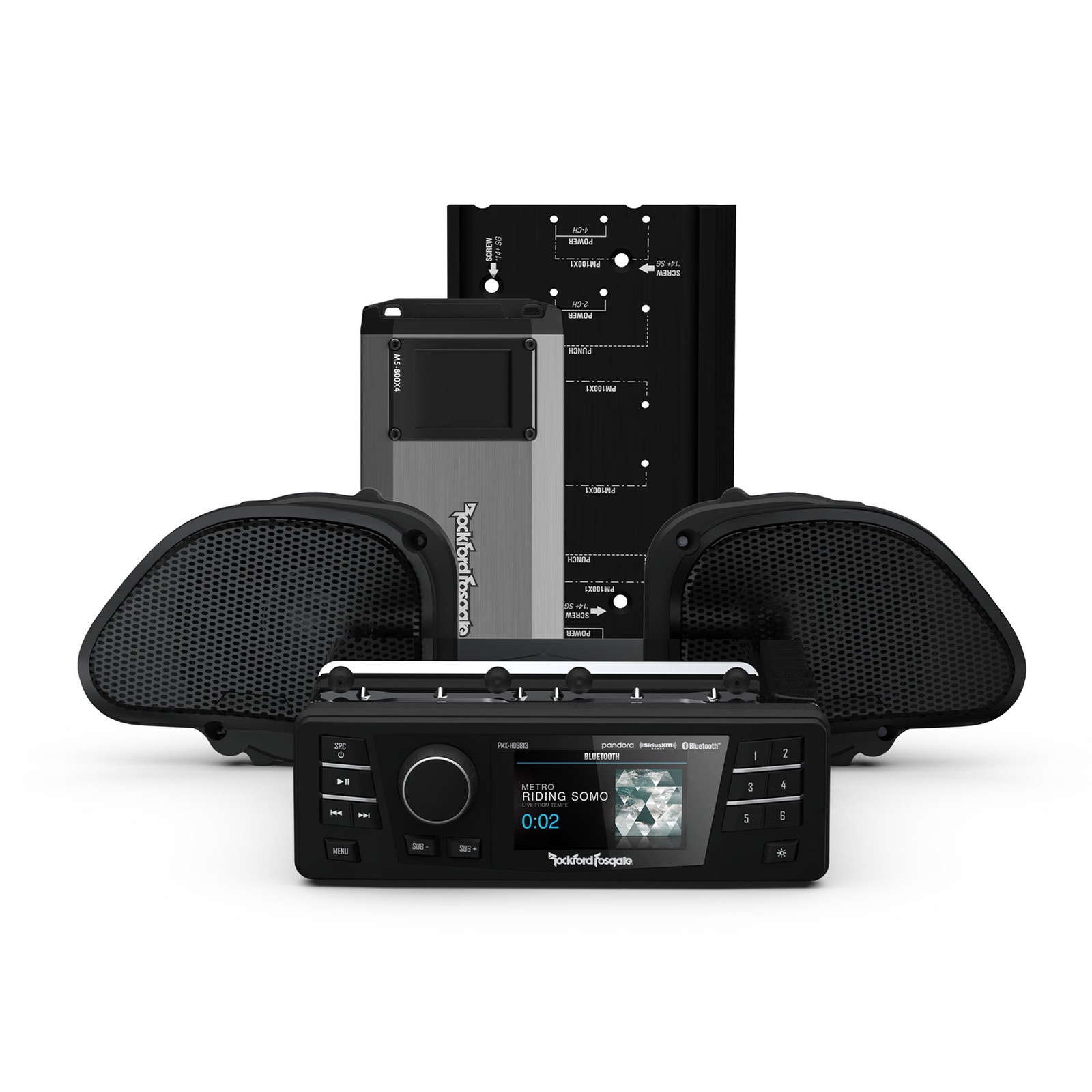 Rockford Fosgate HD9813RG-PMX-STG2 Stage-2 Motorcycle Audio 