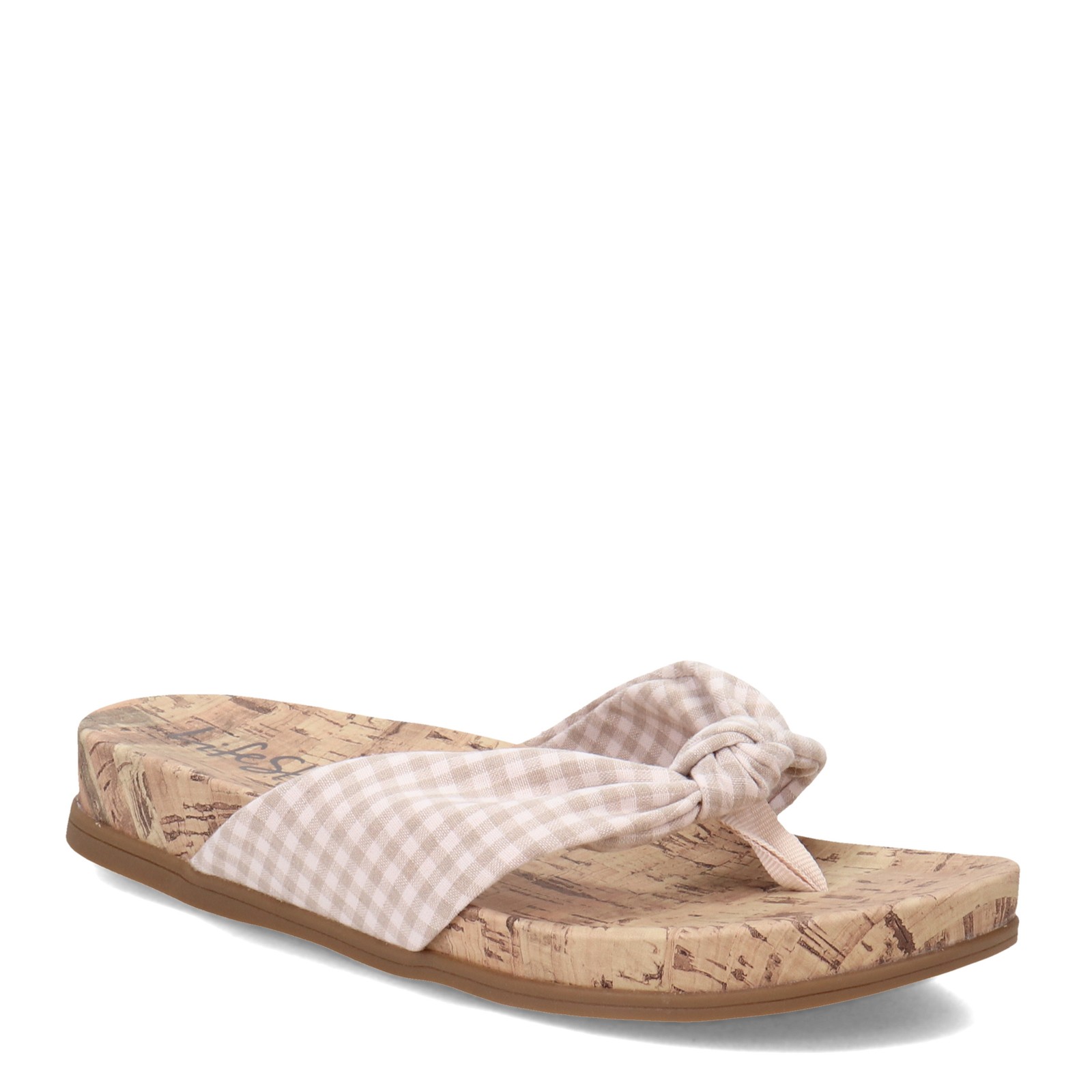 LifeStride Women's, Happy Sandal Natural Gingham 9.5 M H9677F2250 Natural Gingha