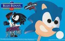 Sonic the Hedgehog Ice Cream Face, barra de personajes, pegatina para camión de helados 8"x5"