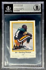 Sterling Sharpe Signed BGS AUTO 10 1989 Police Green Bay Packers XRC Rookie RARE