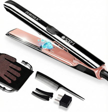 500 Degree High Temp Professional Hair Straightener 30S Fast Heating Ceramic Fla
