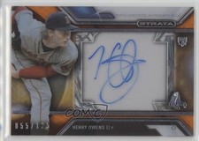 2016 Topps Strata Auto Orange 55/125 Henry Owens #SA-HOW Auto n1u
