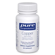 Pure Encapsulations Copper Glycinate 60s - 2 mg Copper Supplement, Supports ...