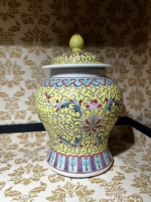 Schönes dekoratives Ingwerglas mit Deckel