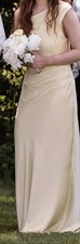 Azazie Emerson Stretch Satin Bridesmaid Dress - Lemon Sorbet - Size 6