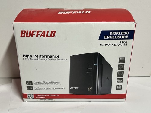 BUFFALO LinkStation LS-WVL/E 2-Bay Network Hard Drive Enclosure NO HDD - Afbeelding 5 van 8