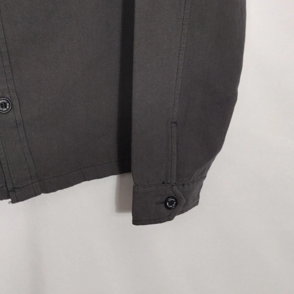 NWT Ezekiel Todd Gray Long Sleeve Overshirt Button Down Mens Size Small - Image 2 of 4