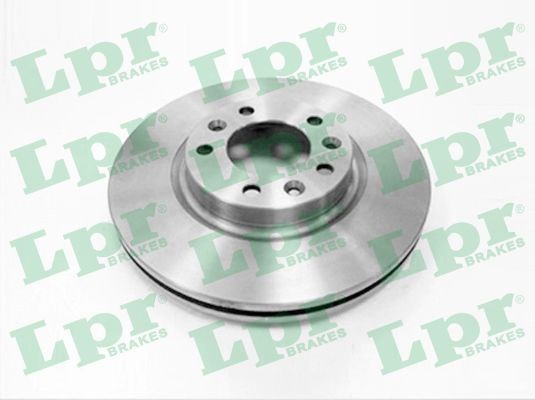 Disque de frein P1004V LPR avant ventilé pour berline Peugeot 4 trous