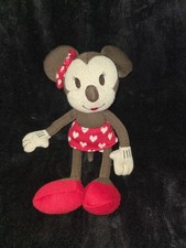 Hallmark Minnie Mouse Plush Doll 12" Disney 2013 Red Heart Skirt Stuffed Toy