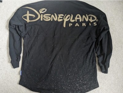 Disney Spirit Jersey Schwarz Und Gold Glitzereffekt Größe S