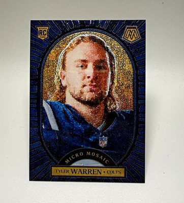 Panini 2025 Mosaic Micro Mosaic Insert Rookie Tyler Warren Colts #15 NFL