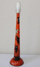Vintage Tin Litho Halloween Noisemaker T Cohn Horn Witch Jol Owl Bat Moon