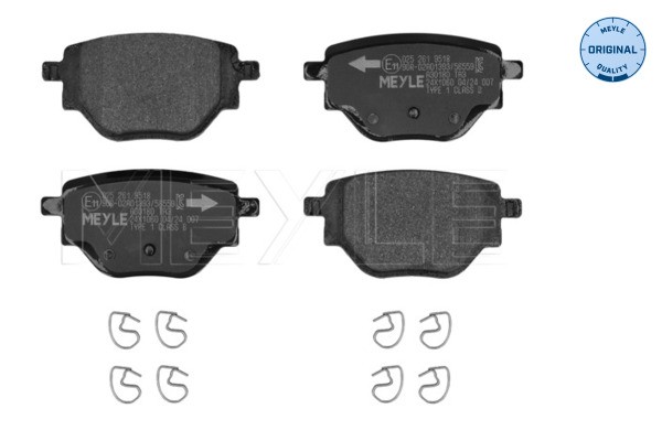 Bremsbelagsatz BremsklöTze Hinterachse FüR Peugeot 208 II Ub_ Up_ Uw_ UB-image