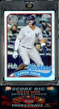 AARON JUDGE 2024 TOPPS CHROME 1989 35TH REFRACTOR #89CB-2 NEW YORK YANKEES W/MAG