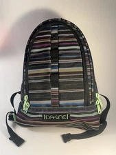 Dakine Cosmo Mini Backpack 6.5L Unisex Daypack Black Multicolor Stripes 12x9x3