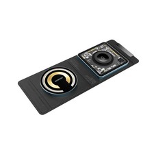 18W 3-in-1 Foldable Wireless Charging Pad Black-Red / Green-Yellow