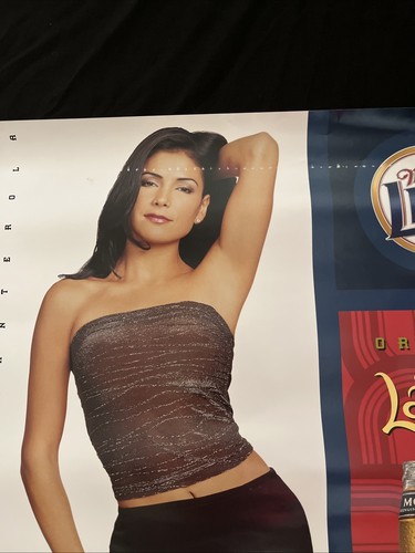 Vintage Rare 2000 Patricia Manterola Sexy Latina Miller Lite Beer Poster - Picture 2 of 8
