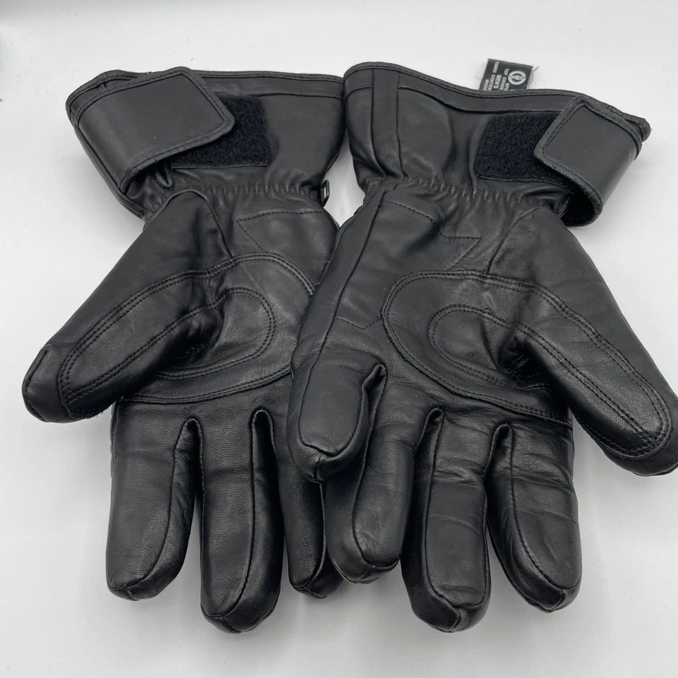 Guantes Deportivos Olympia De Colección Para Hombre Pequeños Cuero Negro Motocicleta Montar Bicicleta Foto 2 de 4