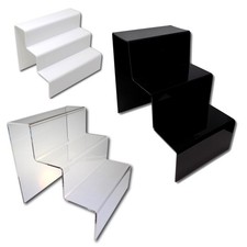 Three Tier Step Cupcake Muffin Party Perspex Acrylic Plastic Display Stand