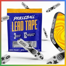Pickleball Paddle Weight Strips 12 Pcs 3g Gray Lead Tape Enhance Control