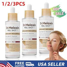 1/2/3X Peel Shot Glow White Rice Peeling Ampoule, Soft Exfoliating for All Skin