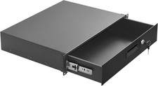 2U Rack Mount Drawer Server Cabinet Case for 19 Inch AV/Network/DJ Equipment ...