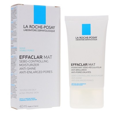 La Roche Posay Effaclar Mat Mattifying Moisturizer for Oily Skin 1.3 oz